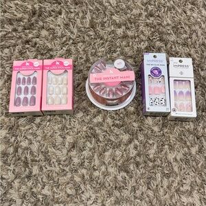 5 Sets of Press On Nails - imPRESS and Olive & June